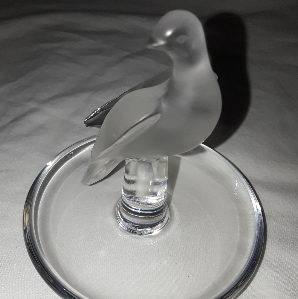 Lalique Authentic Crystal bird ring holder - Picture 4 of 8